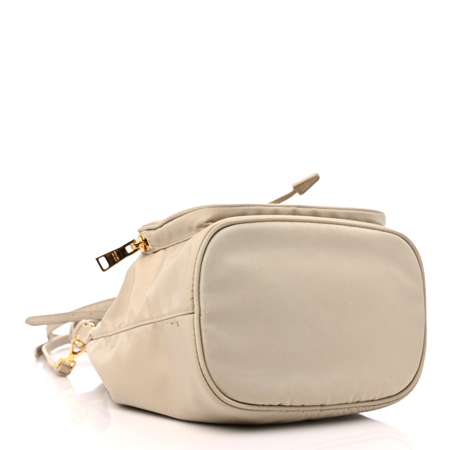 Prada Re-Nylon Saffiano Duet Bucket Crossbody Bag Deserto 4 of 11