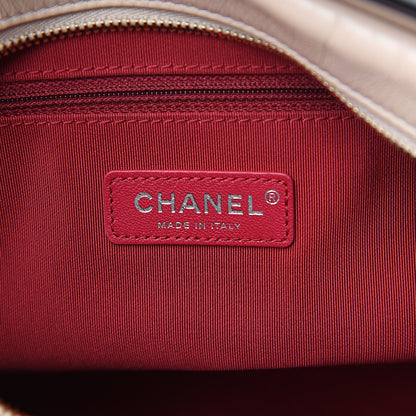 Chanel Aged Calfskin Quilted Medium Gabrielle Hobo Beige Black 5 of 9