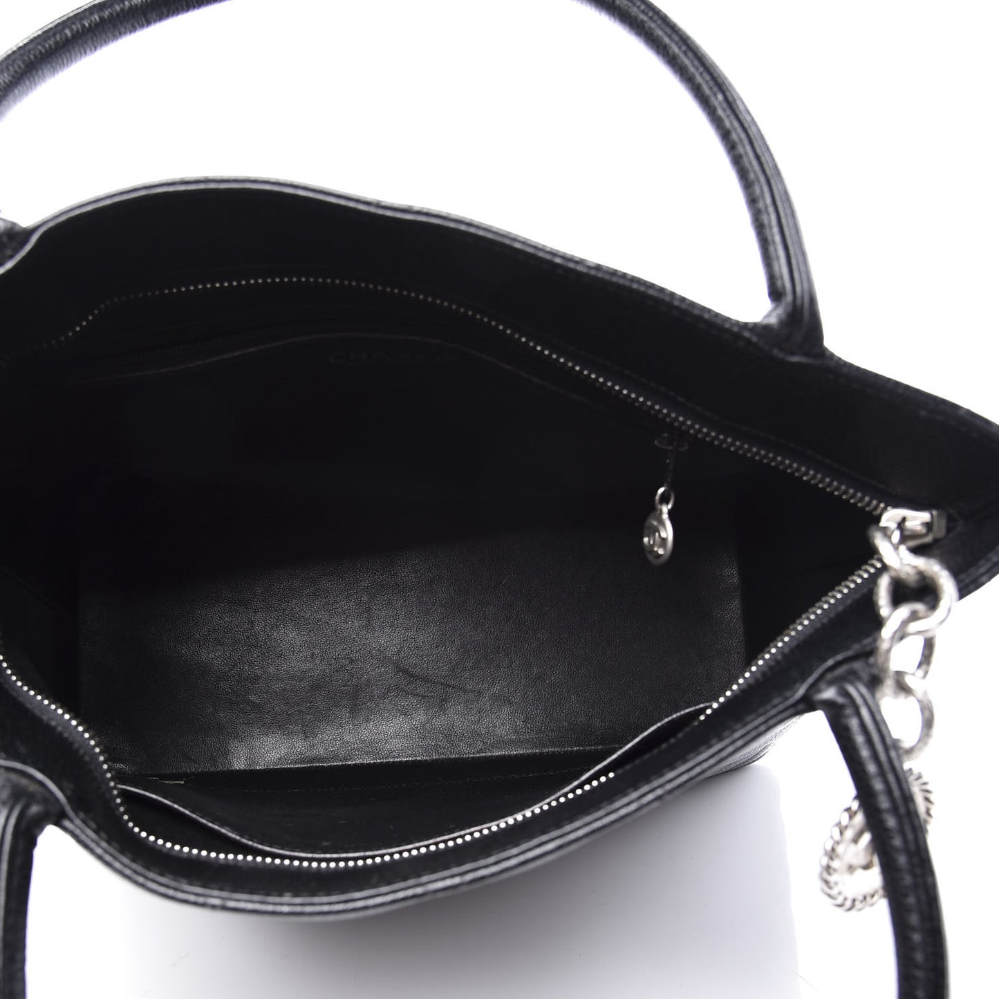 Caviar Quilted Medallion Tote Black