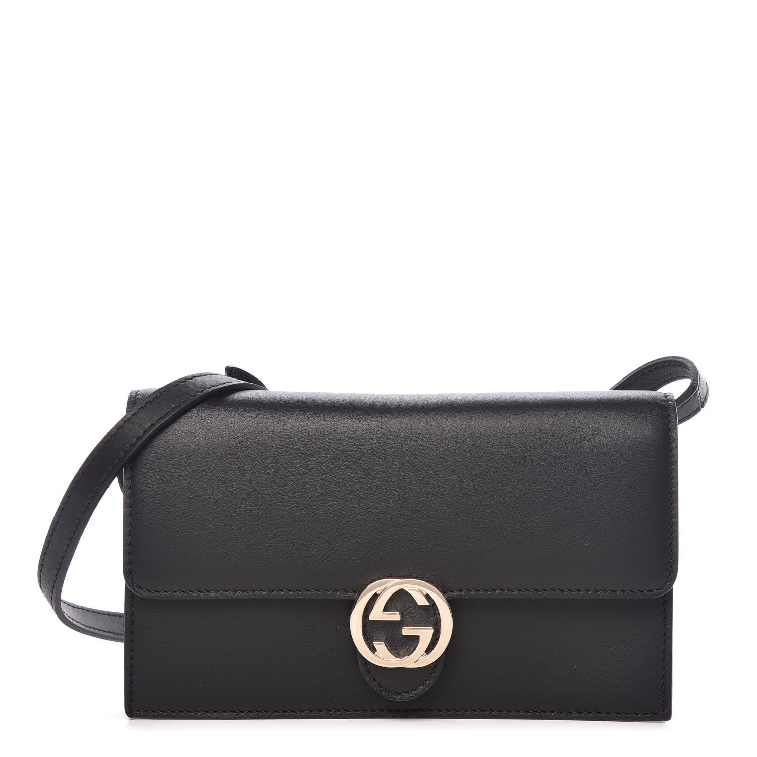 Gucci Calfskin Icon Wallet Black 1 of 10