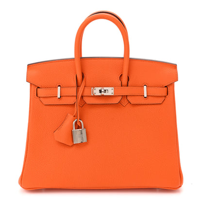 Hermes Togo Birkin 25 Orange Minium 1 of 12