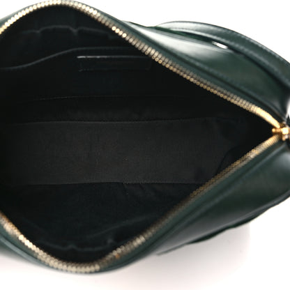 Saint Laurent Suede Calfskin Monogram Lou Camera Bag Vert Fonce 5 of 12