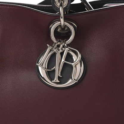 Christian Dior Smooth Calfskin Medium Diorissimo Burgundy Pink Black 13 of 13