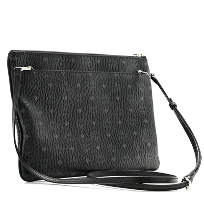 MCM Visetos Medium Crossbody Pouch Black 3 of 11