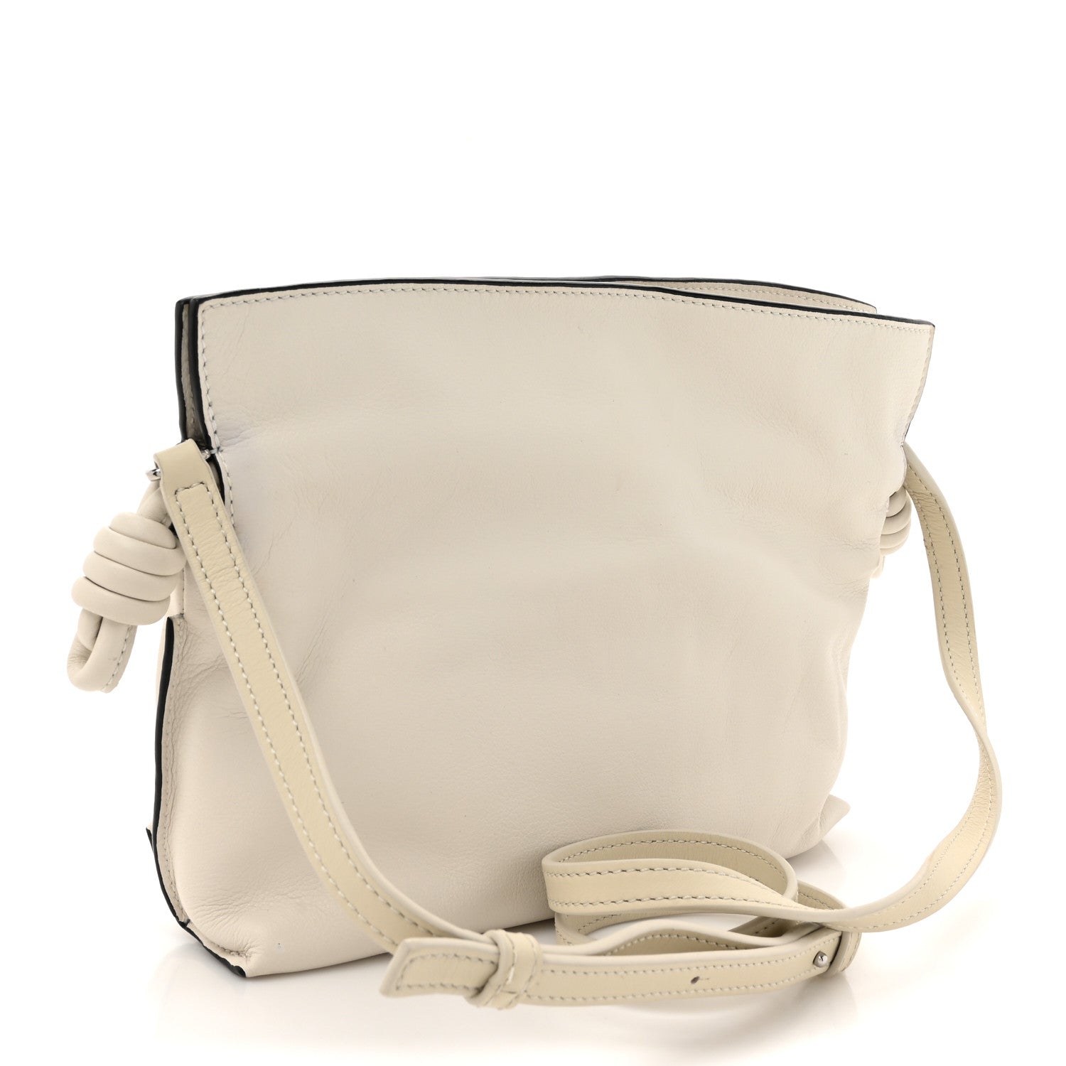 Loewe Calfskin Mini Flamenco Knot Clutch Angora 3 of 13
