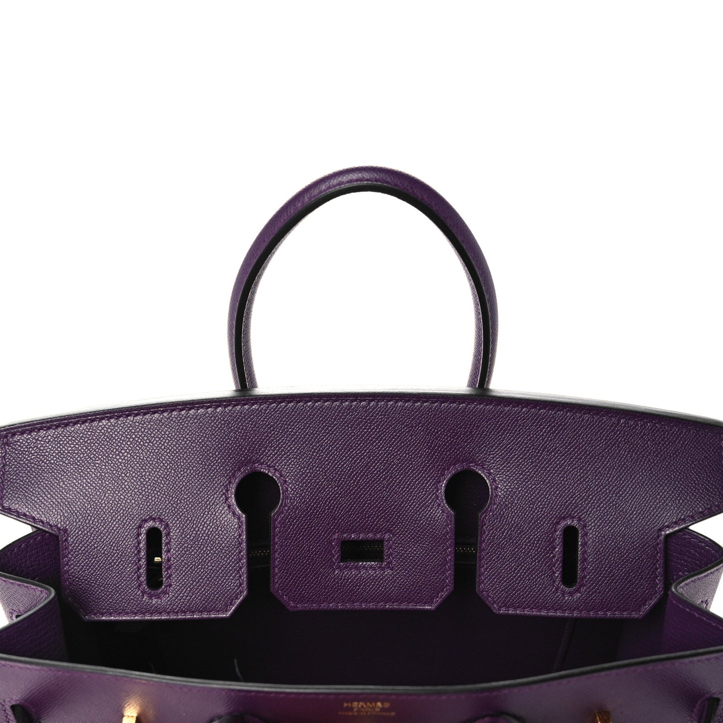 Madame Calfskin Birkin Sellier 25 Cassis