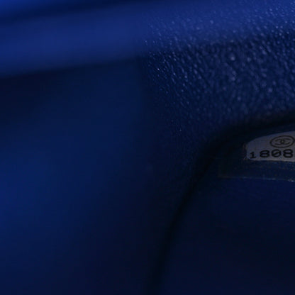 Chanel Lambskin Quilted Medium Double Flap Blue 7 of 10