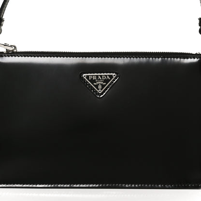 Prada Spazzolato Mini Shoulder Bag Black 8 of 11