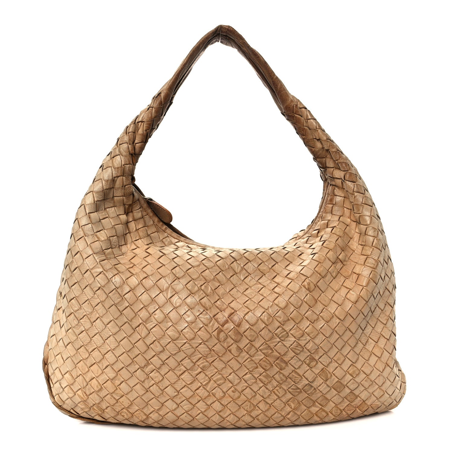 Bottega Veneta Nappa Intrecciato Embossed Medium Veneta Hobo Camel 1 of 13