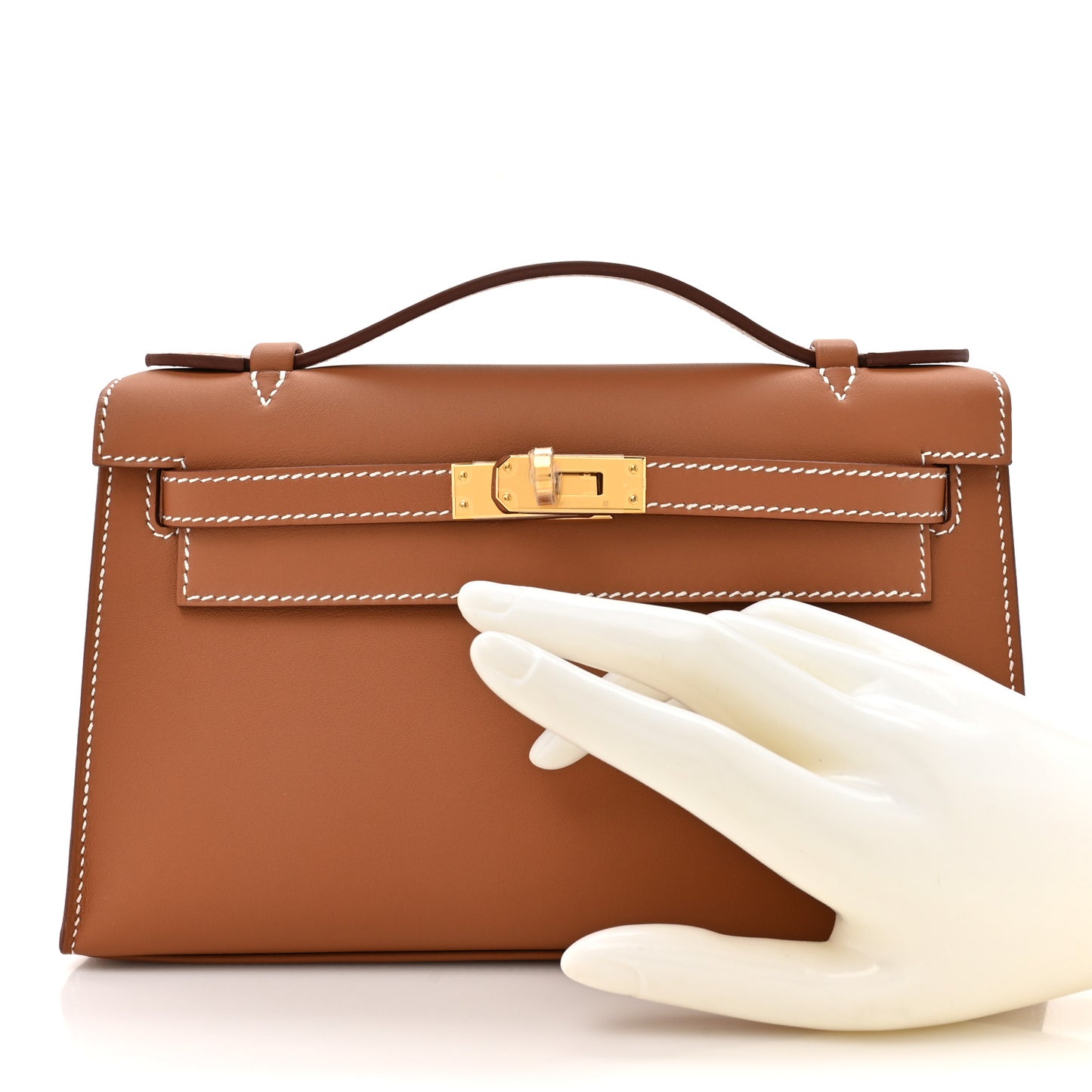 Swift Kelly Pochette Clutch Gold