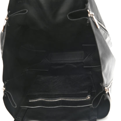 Celine Smooth Lambskin Horizontal Zipper Gusset Cabas Black 2 of 14