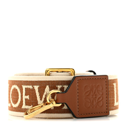Loewe Calfskin Jacquard Anagram Strap Tan Pecan 1 of 6