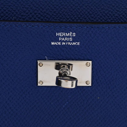 Hermes Epsom Kelly Longue Wallet Bleu Electrique 6 of 17