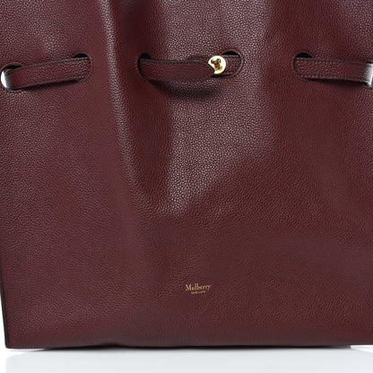 Mulberry Grained Calfskin Small Tyndale Bucket Bag Burgundy 10 of 10