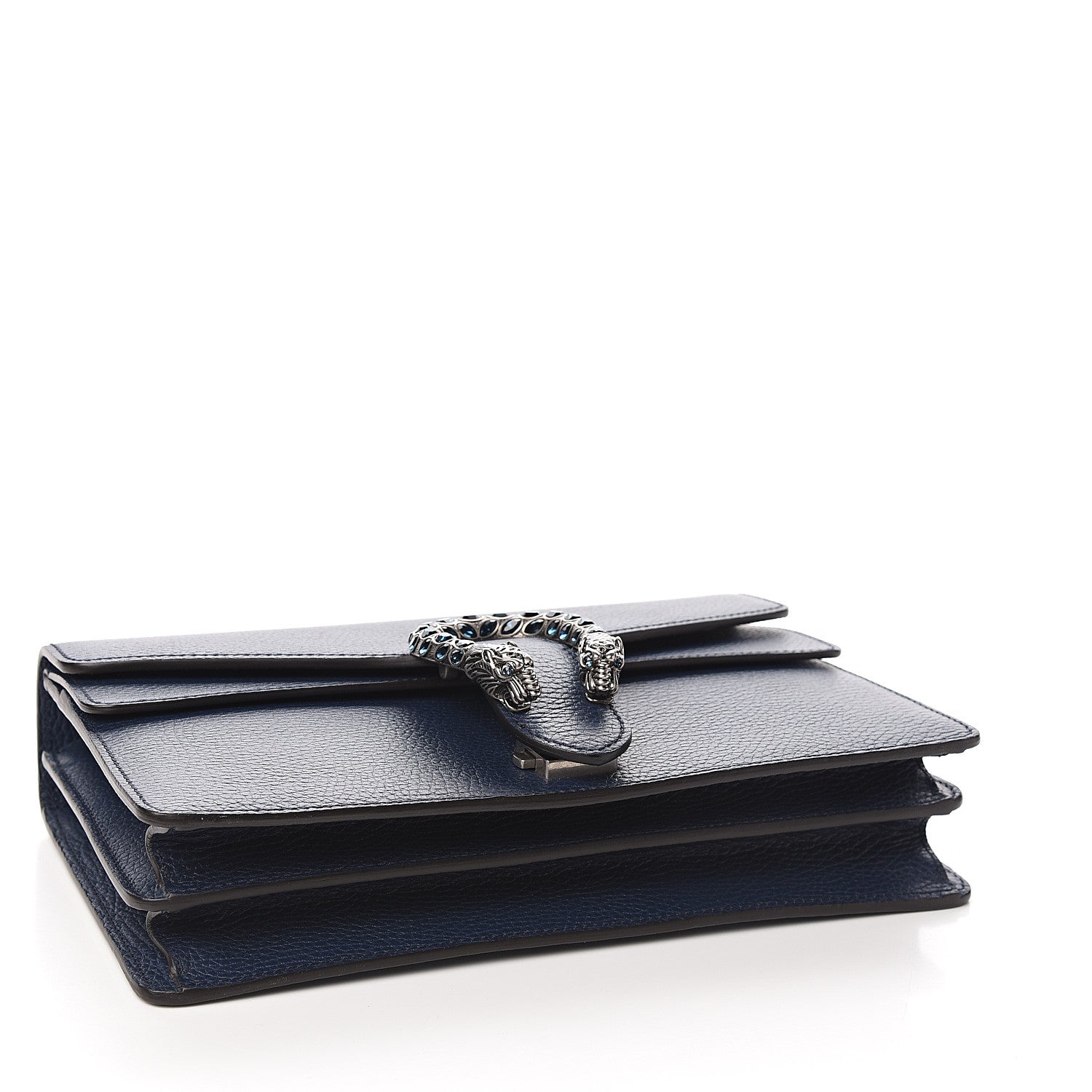 Gucci Dollar Calfskin Crystal Small Dionysus Shoulder Bag Blue Agata Montana Sapphire 3 of 9