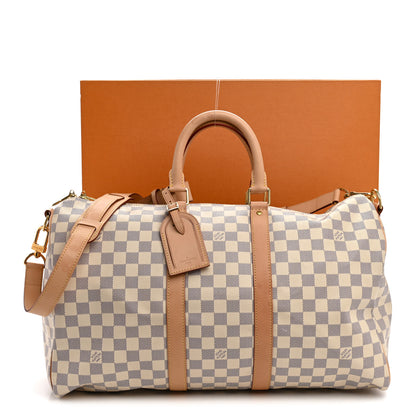 Louis Vuitton Damier Azur Keepall Bandouliere 45 17 of 17