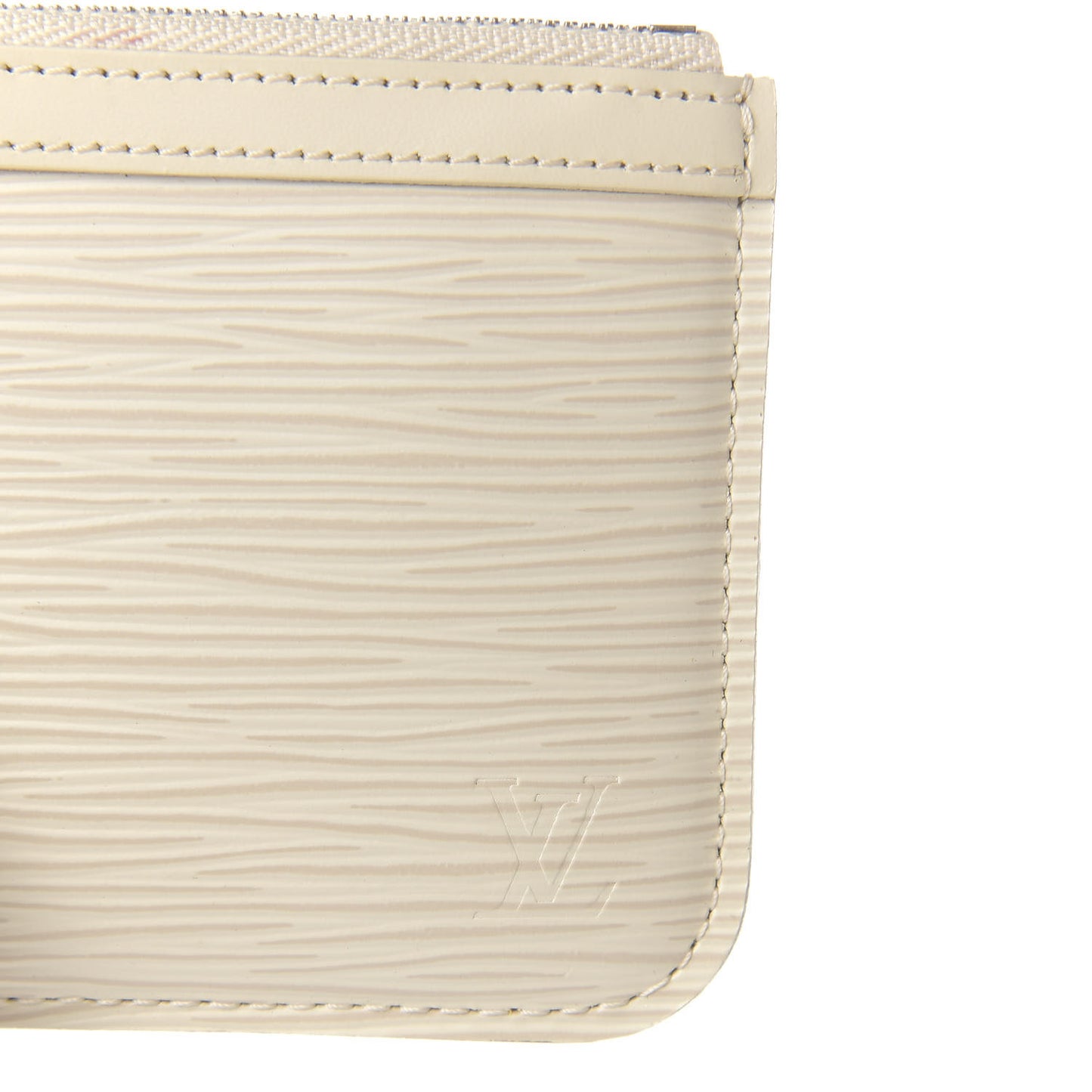 Epi Key Pouch Ivory