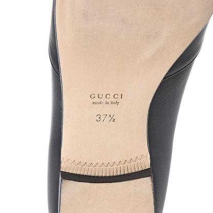 Gucci Calfskin Horsebit Loafers 37.5 Black 7 of 7