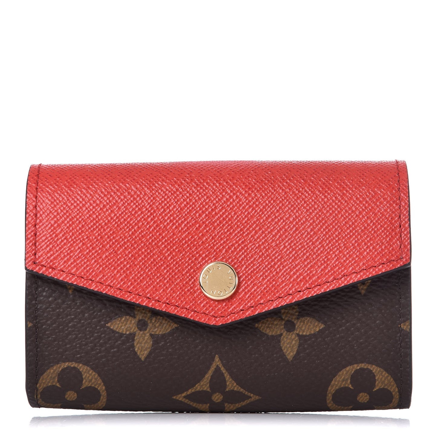 Monogram Sarah Multicartes Coquelicot