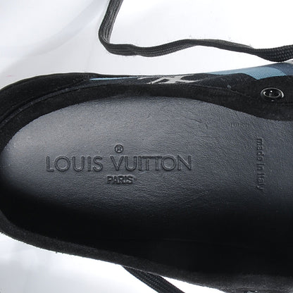 Louis Vuitton Suede Canvas Totem Sneakers 10 Black 5 of 7