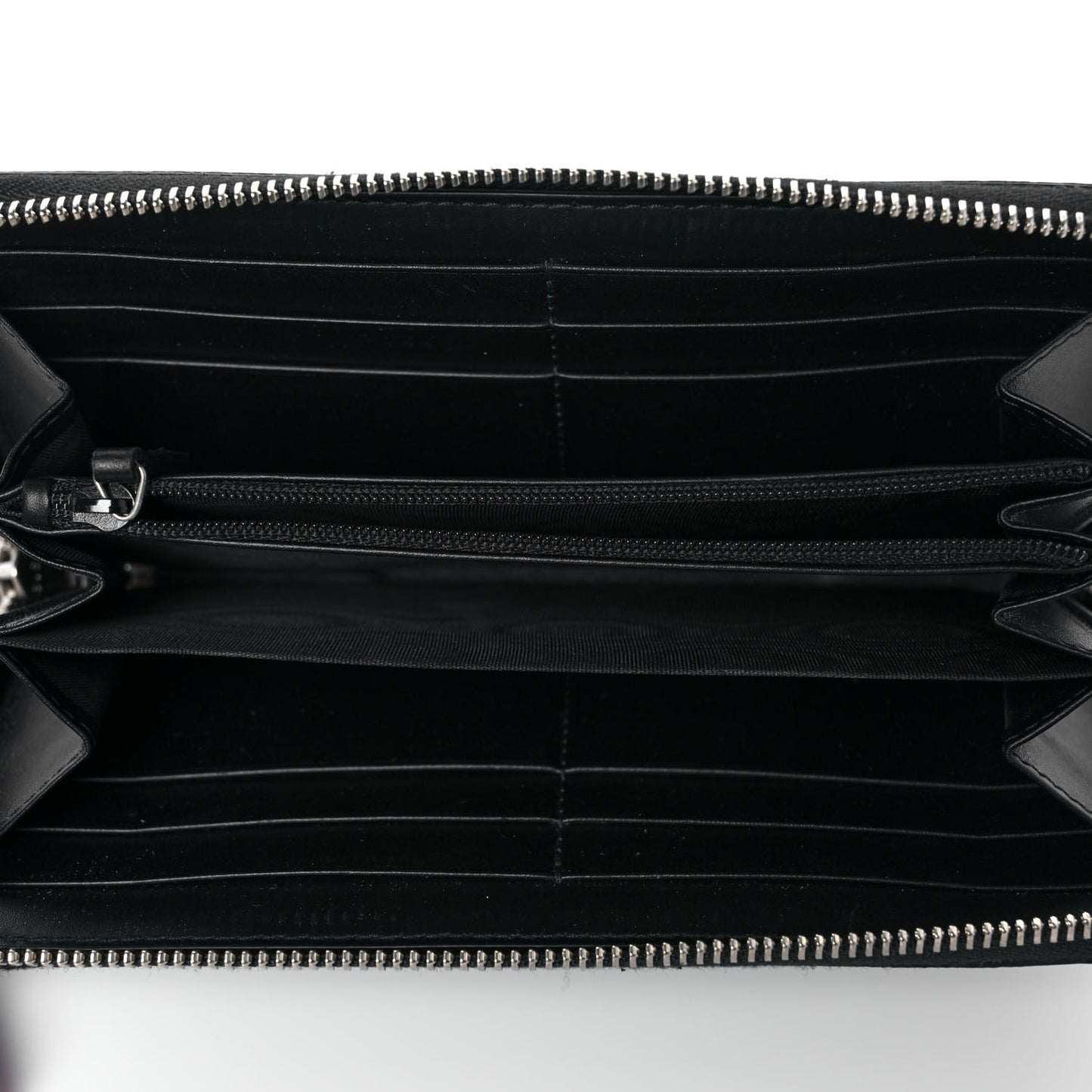 GG Supreme Monogram Kingsnake Zip Around Wallet Black Grey