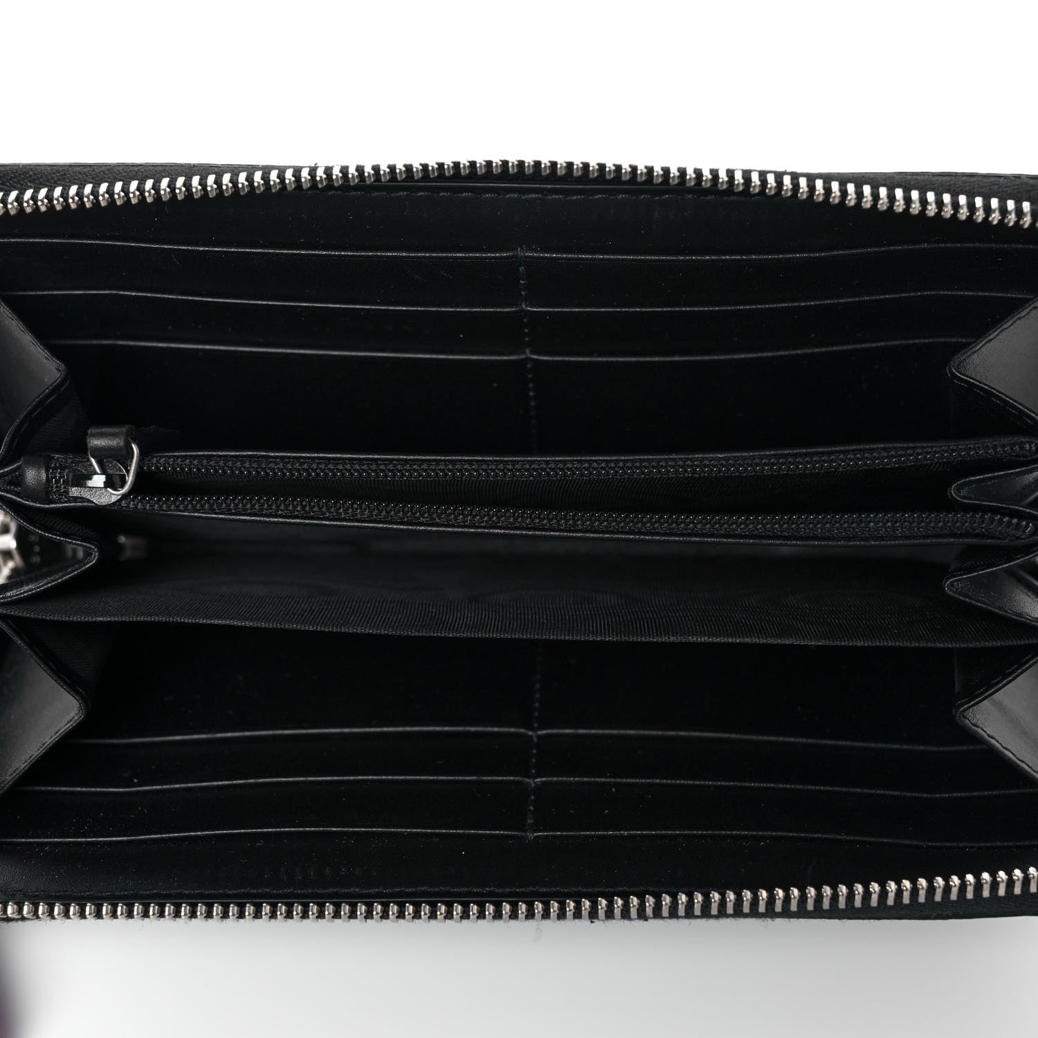 Gucci GG Supreme Monogram Kingsnake Zip Around Wallet Black Grey 5 of 8