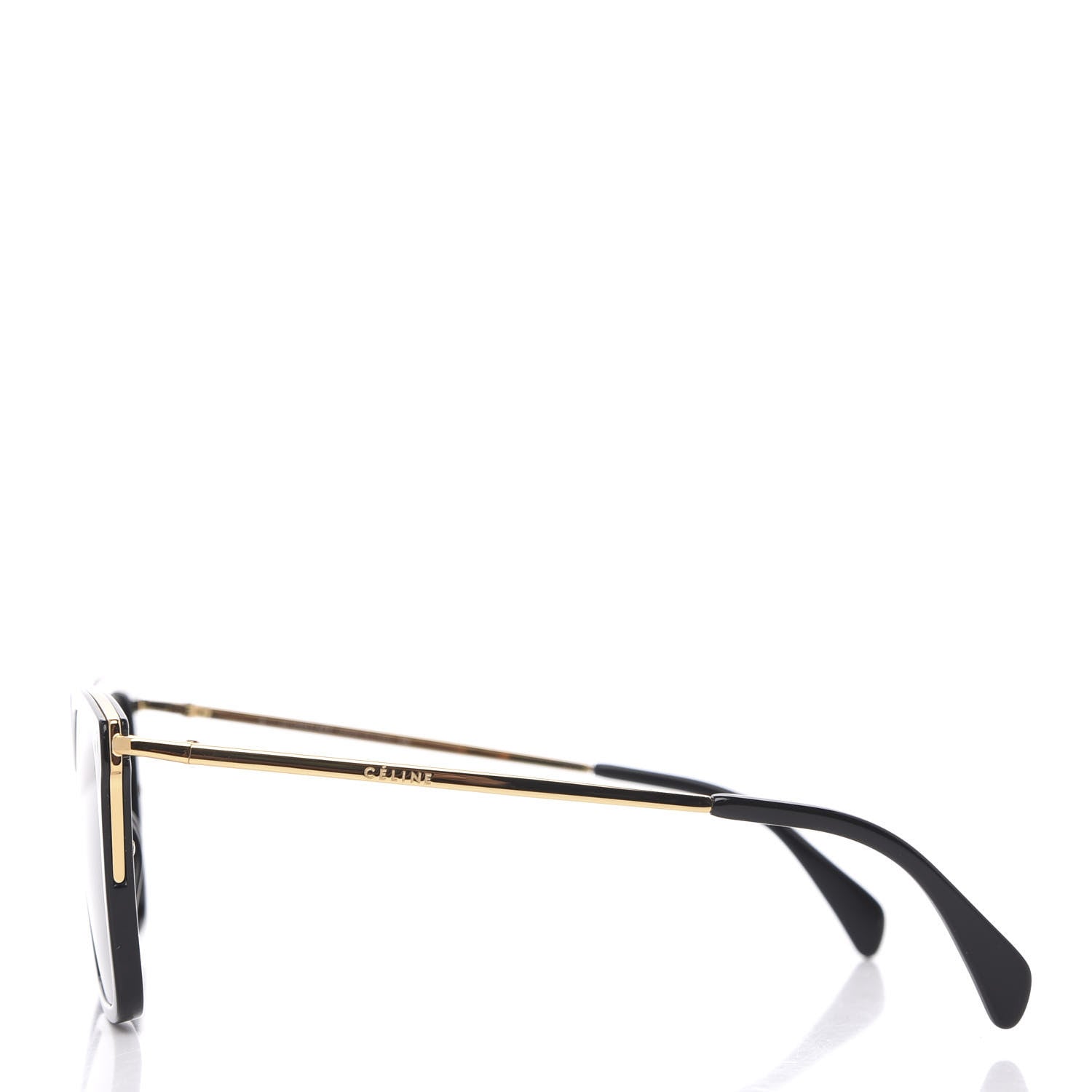 Celine Flat Top Sunglasses CL40015I Black Gold 2 of 6