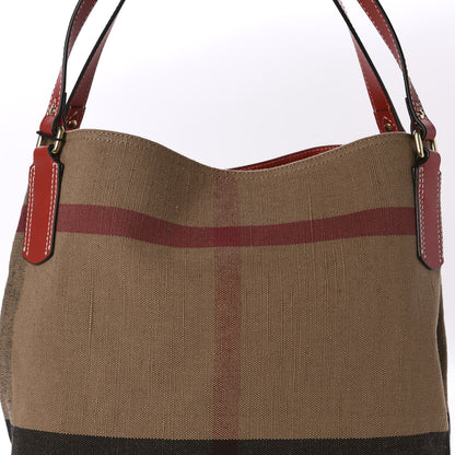 Burberry Canvas Mega Check Medium Maidstone Cadmium Red 11 of 11