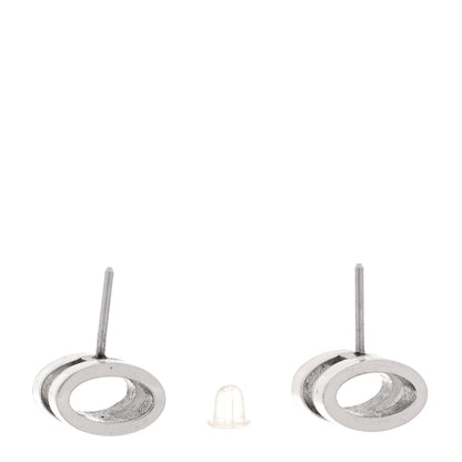 Hermes Palladium Lacquered Pop H Earrings White 3 of 5