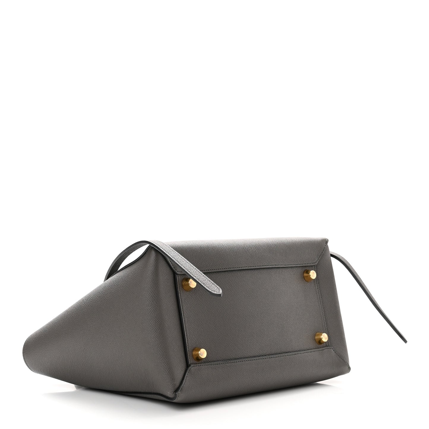 Grained Calfskin Mini Belt Bag Grey