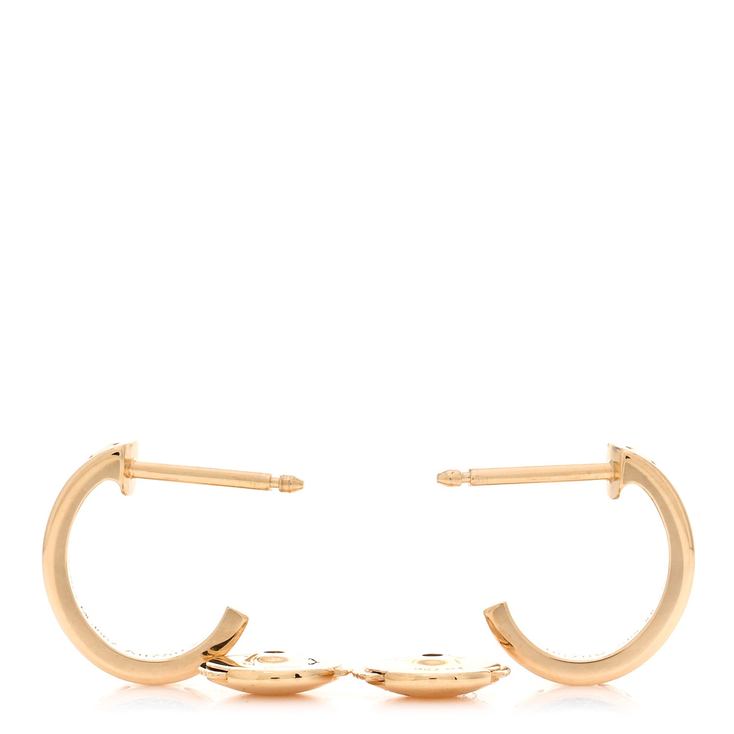 Cartier 18K Yellow Gold Small LOVE Hoop Earrings 3 of 5
