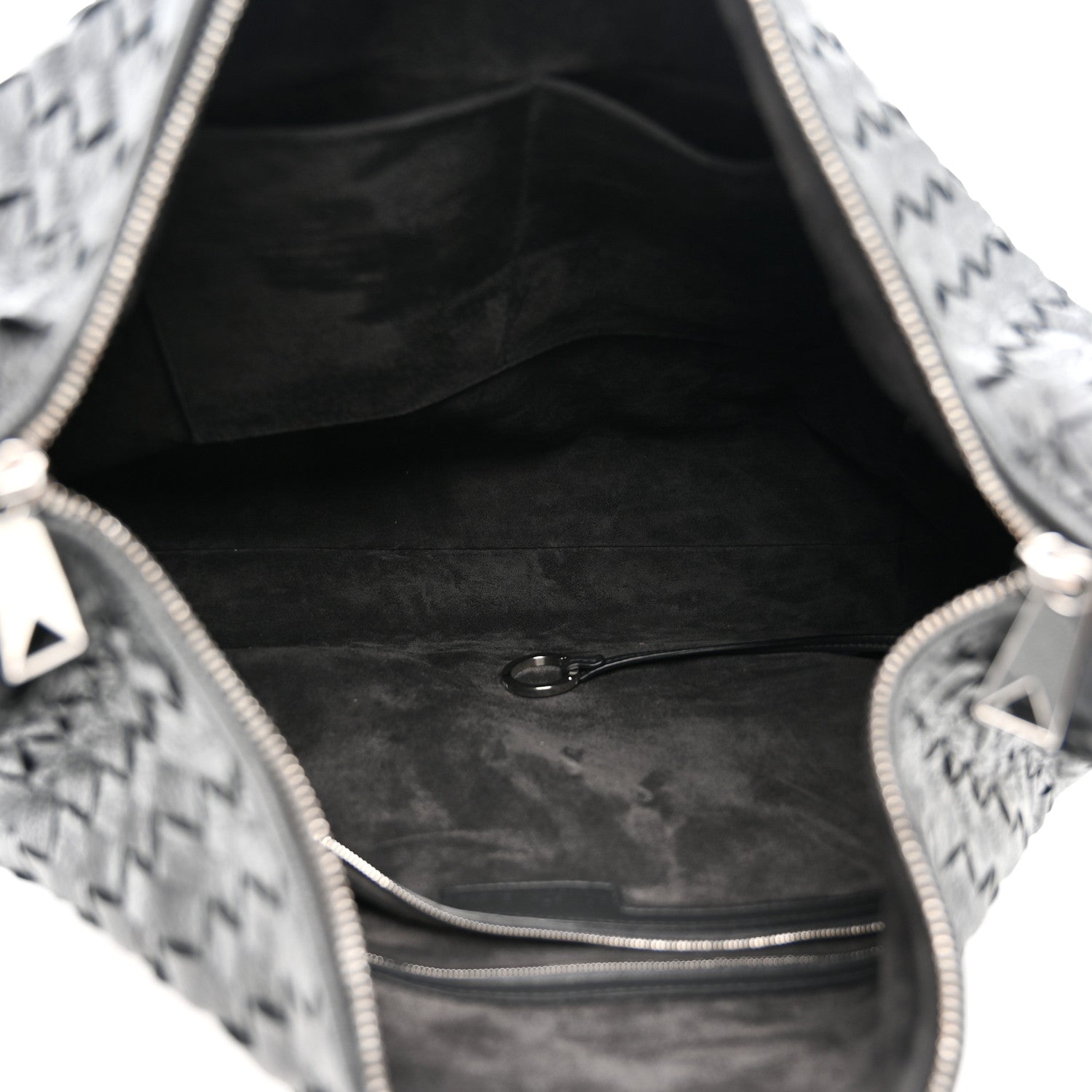 Bottega Veneta Deerskin Intrecciato Medium Traveler Hobo Black 5 of 11