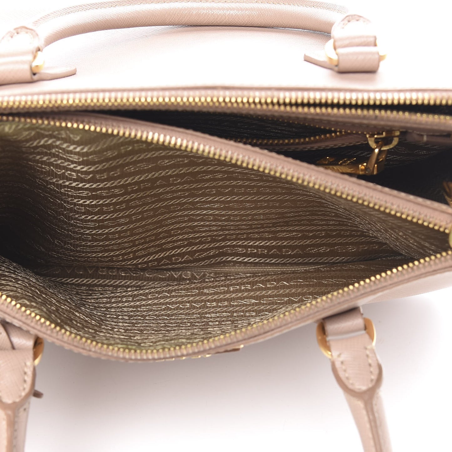 Saffiano Small Galleria Double Zip Tote Cammeo