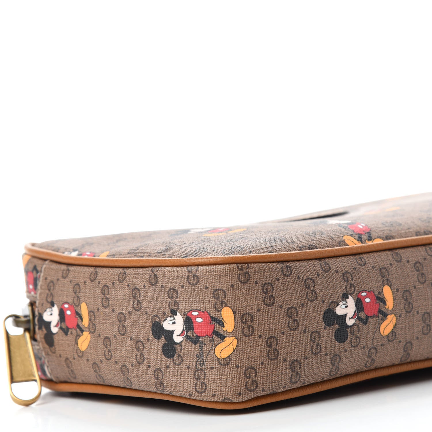 Gucci X DISNEY Mini Vintage GG Supreme Monogram Mickey Mouse Small Belt Bag 90 36 Beige Vintage Sun Oil 6 of 12