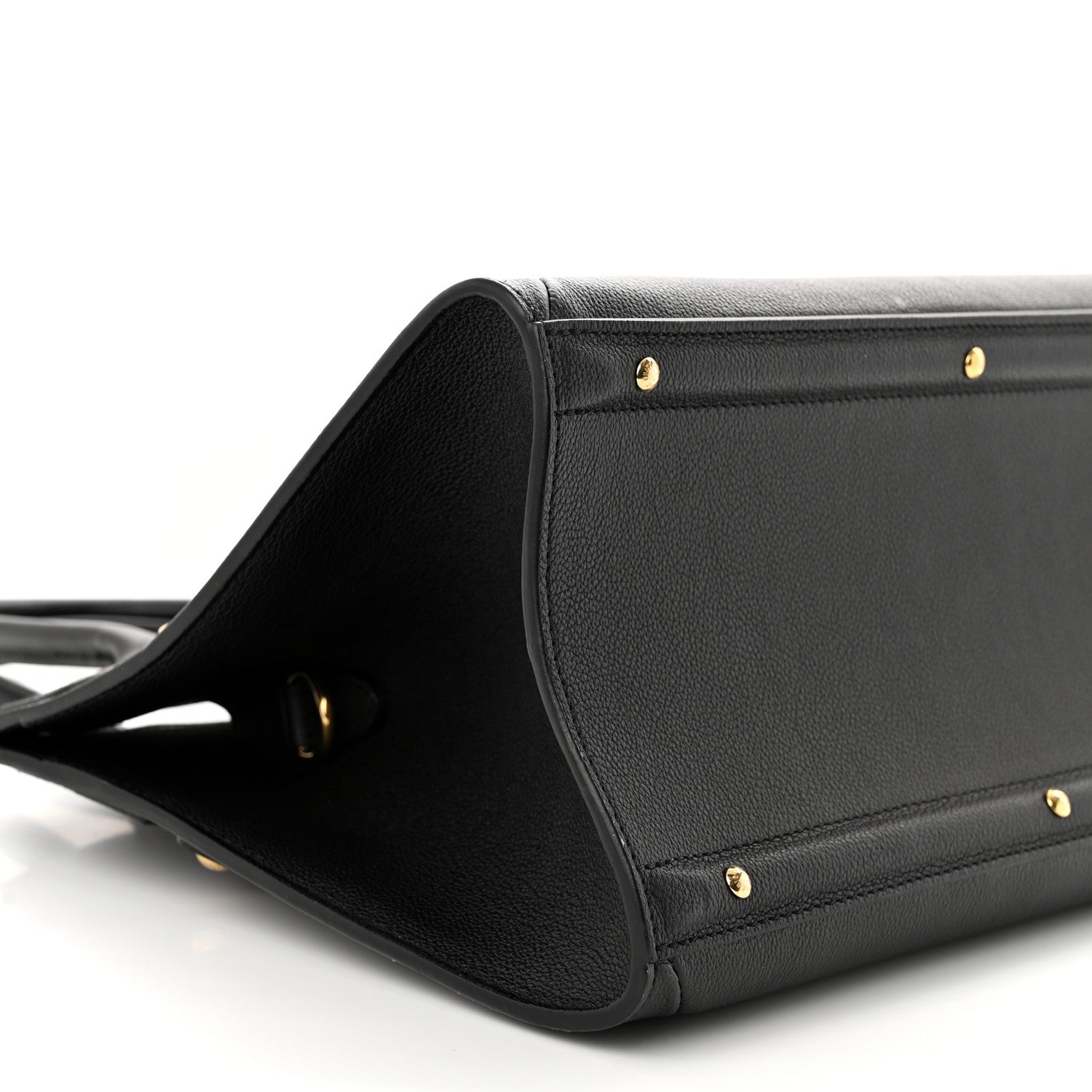 Louis Vuitton Calfskin Steamer MM Black 9 of 14