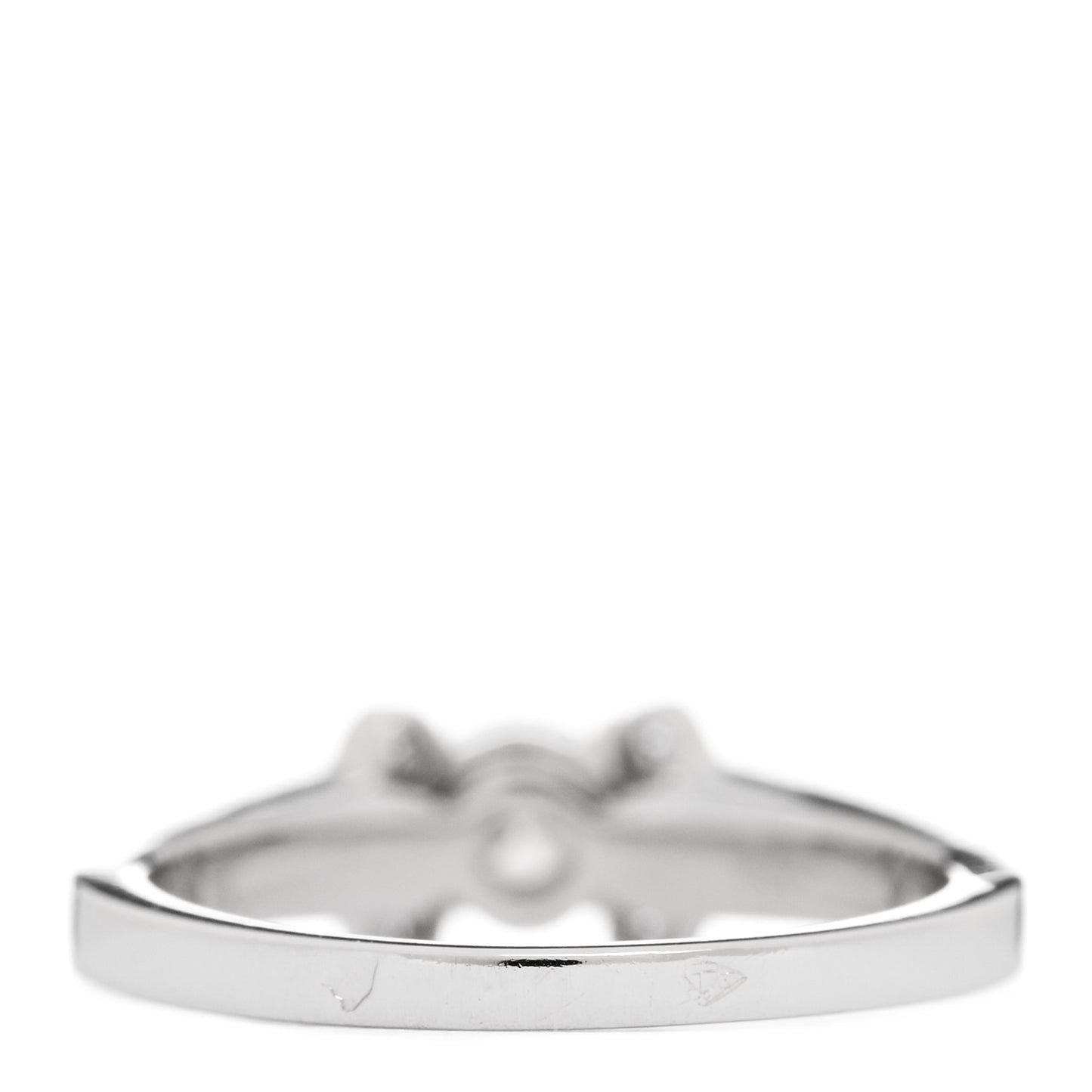 Platinum Diamond .26ct Ballerine Solitaire Engagement Ring 45 3.25
