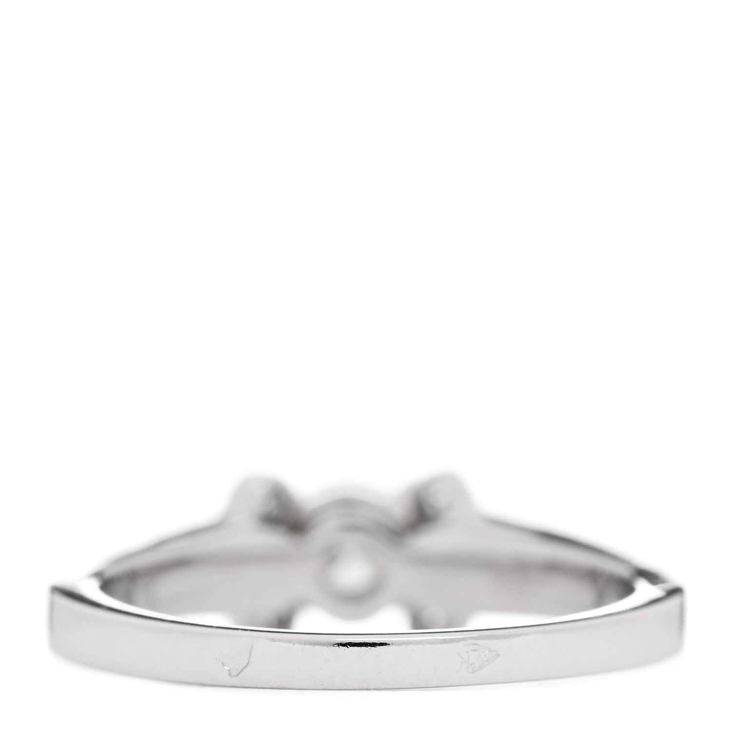 Cartier Platinum Diamond .26ct Ballerine Solitaire Engagement Ring 45 3.25 4 of 8