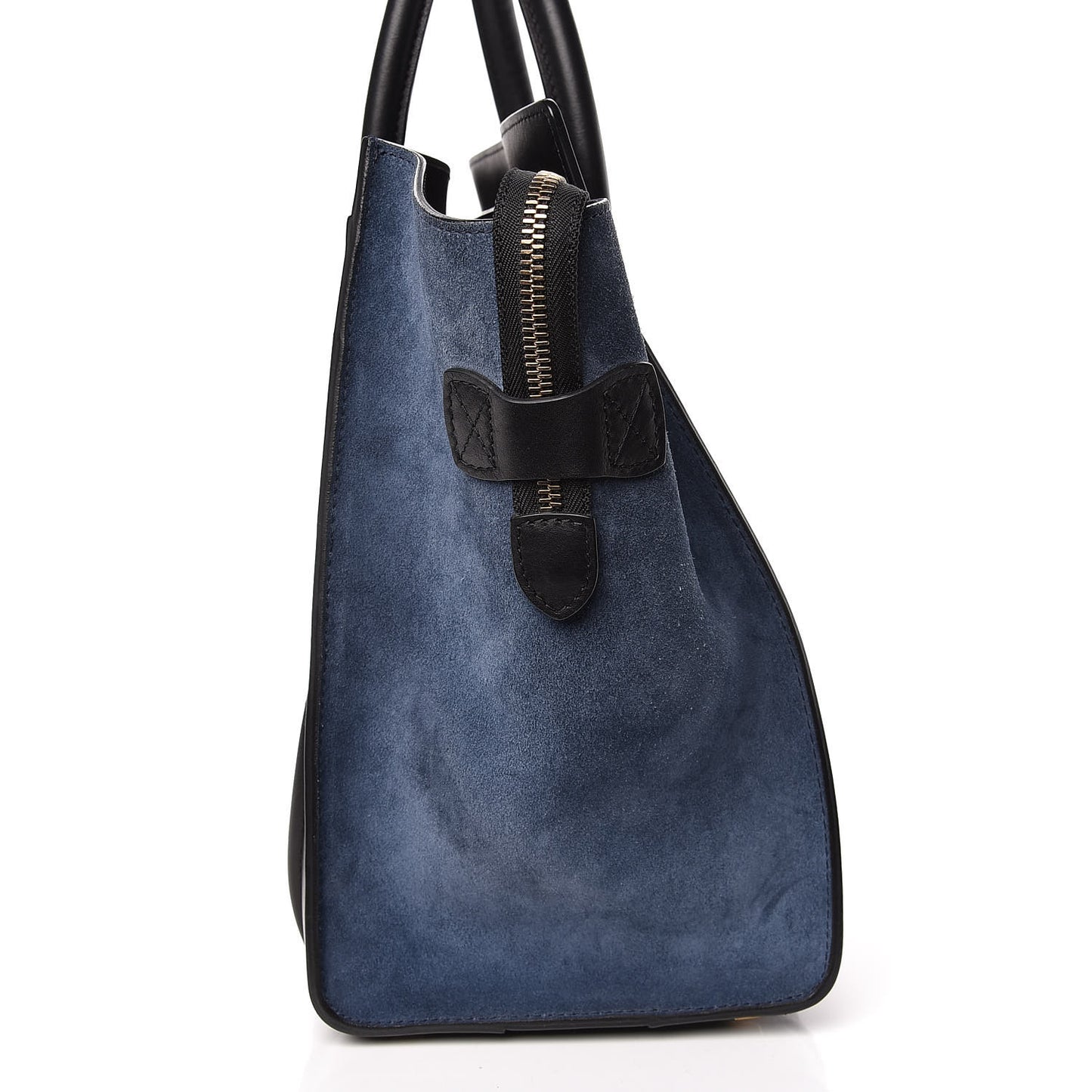 Smooth Calfskin Suede Mini Tri-Color Luggage Beige