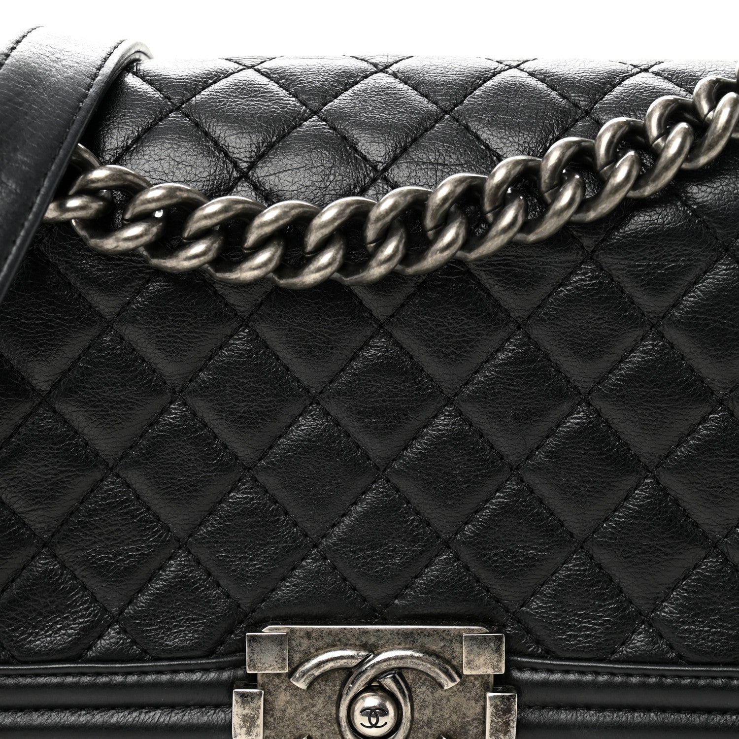 Chanel Calfskin Quilted Medium Boy Flap Black 8 of 10