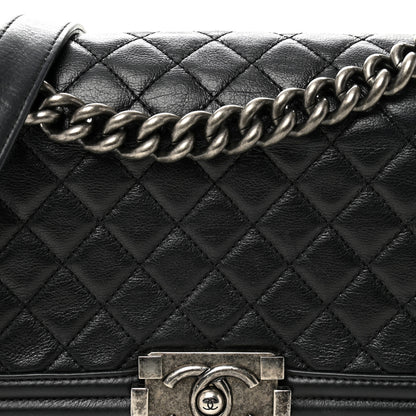 Chanel Calfskin Quilted Medium Boy Flap Black 8 of 10