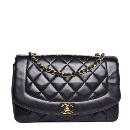 Chanel Lambskin Quilted Medium Single Flap Black 1 of 14