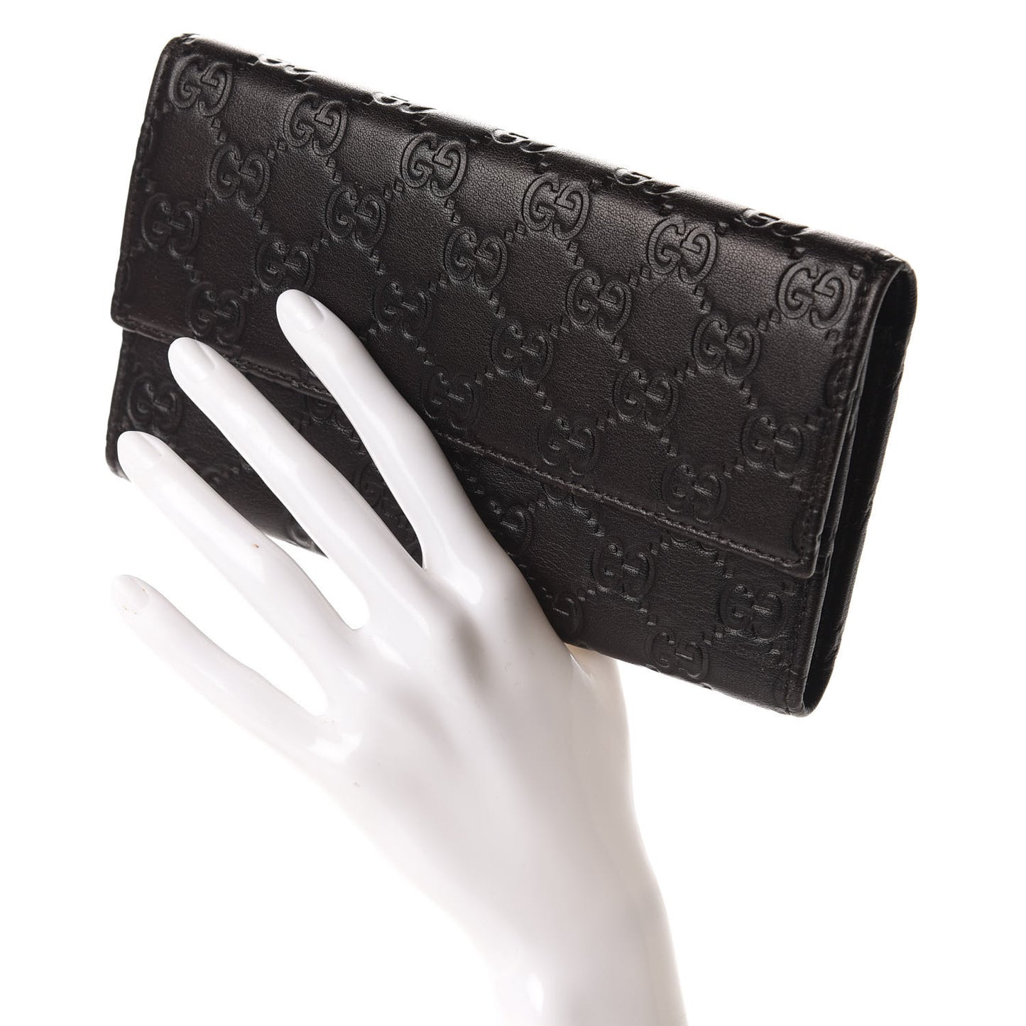 Guccissima Continental Flap Wallet Chocolate