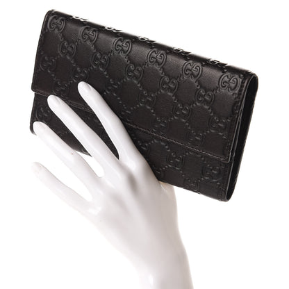 Gucci Guccissima Continental Flap Wallet Chocolate 2 of 9