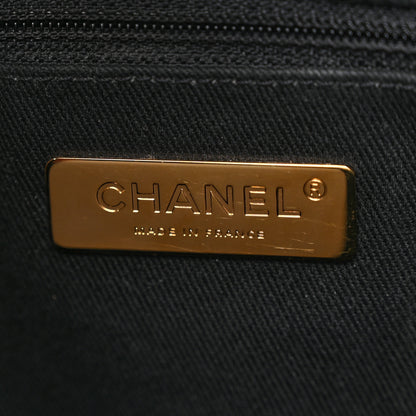 Chanel Caviar Stitched Large Shopping Tote Bag Black 7 of 15