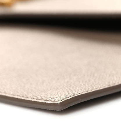Saint Laurent Grain De Poudre Uptown Pouch Dark Beige 10 of 10