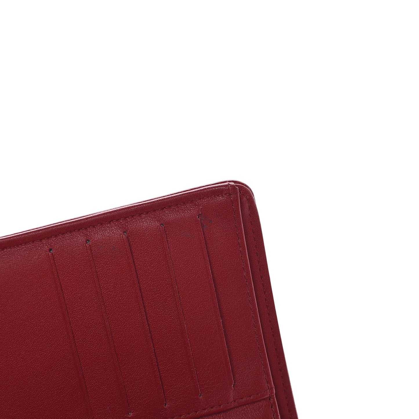 Caviar Timeless CC Zipped Pocket Wallet Red