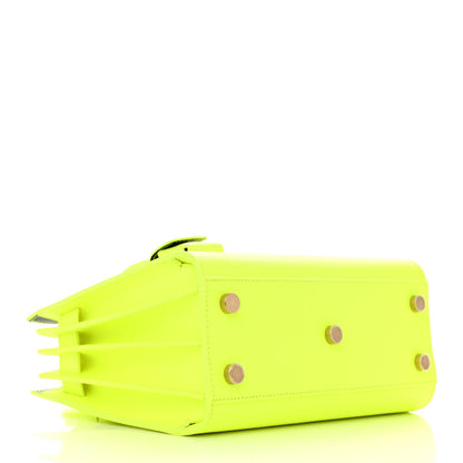 Saint Laurent Grained Calfskin Nano Sac De Jour Fluo Safety Yellow 4 of 10
