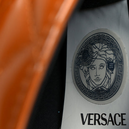 Versace Patent Nappa Quilted La Medusa Chain Crossbody Brown 7 of 10