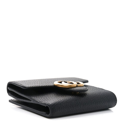 Gucci Dollar Calfskin Medium GG Marmont Wallet Black 4 of 8