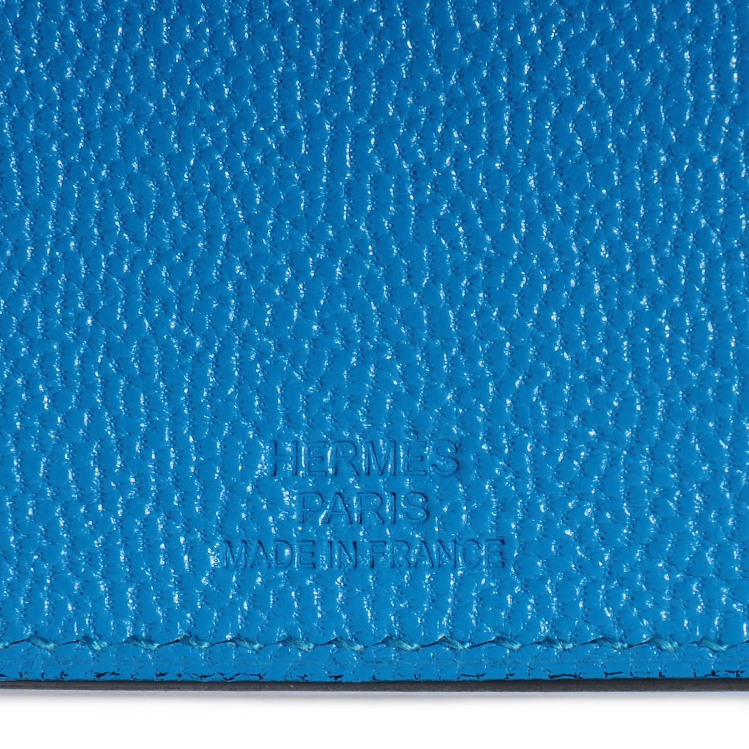 Hermes Chevre Mysore Tarmac Passport Holder PM Turquoise 6 of 8